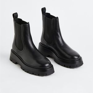 H&M Premium Leather Chelsea boots